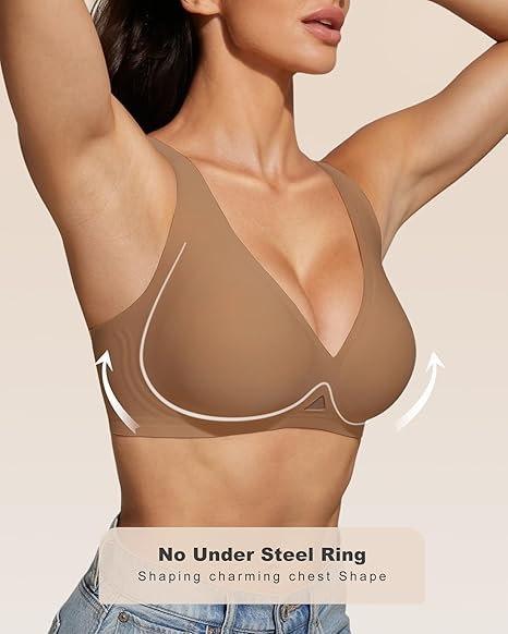Deep-V Wireless Jelly Bra