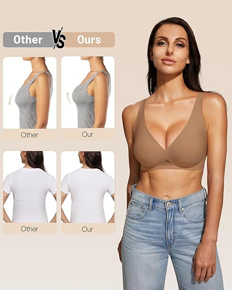 Deep-V Wireless Jelly Bra