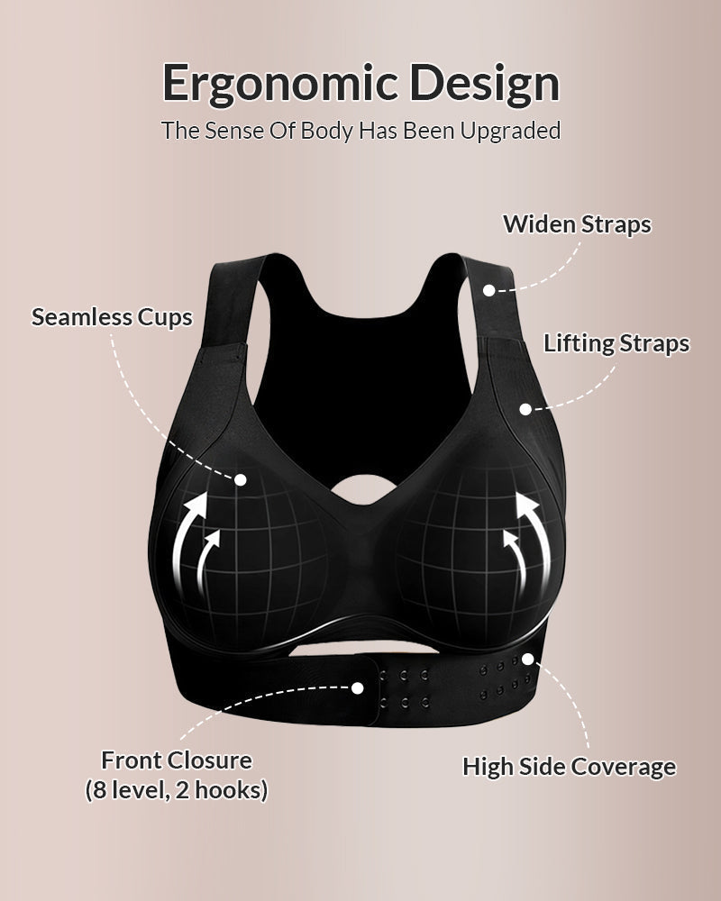 Cross-Back Front Closure Bra