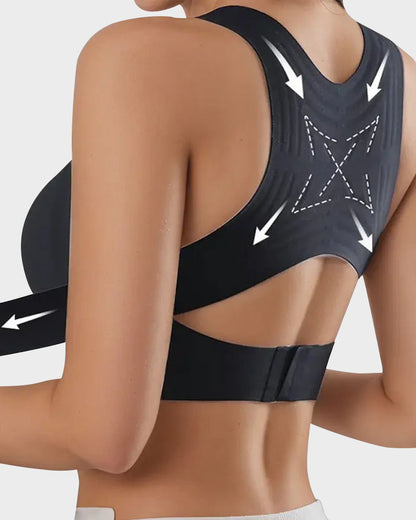 Cross-Back Front Closure Bra