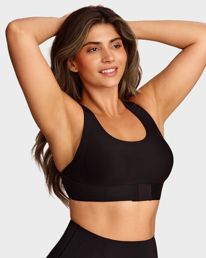Cross-Back Front Closure Bra