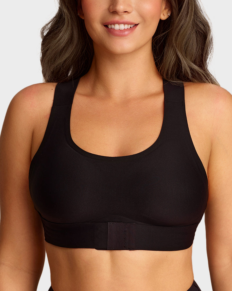 Cross-Back Front Closure Bra