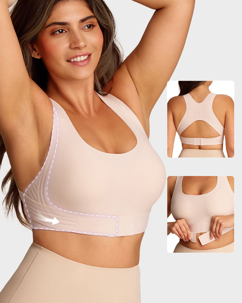 Cross-Back Front Closure Bra