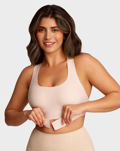 Cross-Back Front Closure Bra
