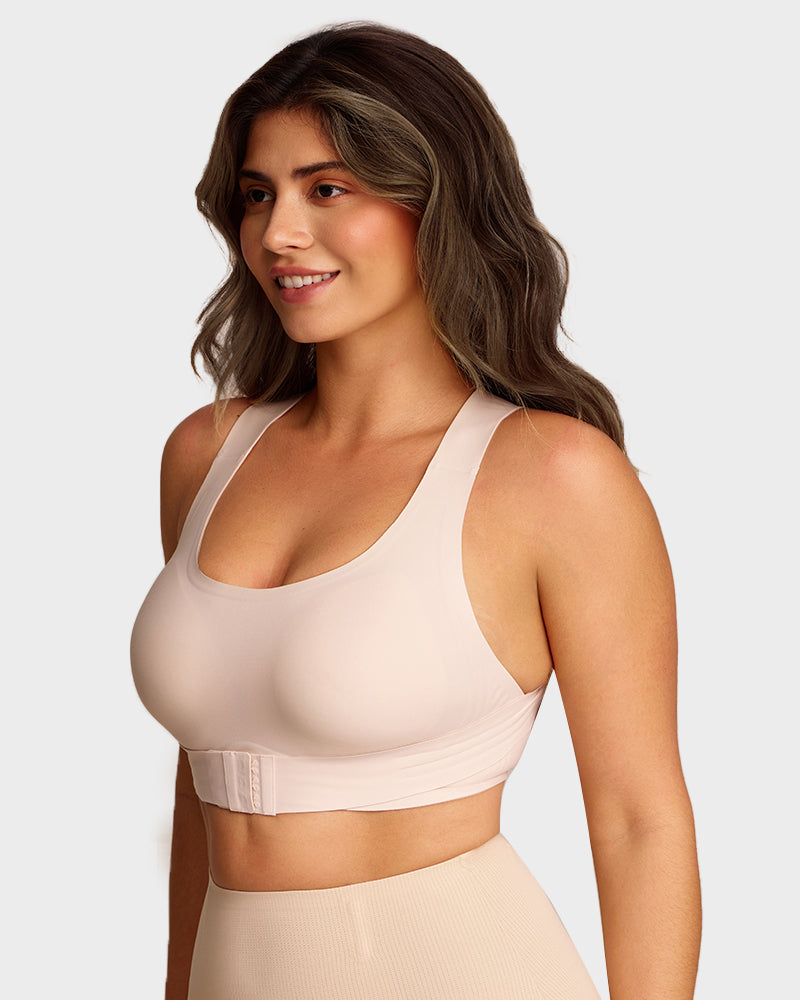 Cross-Back Front Closure Bra