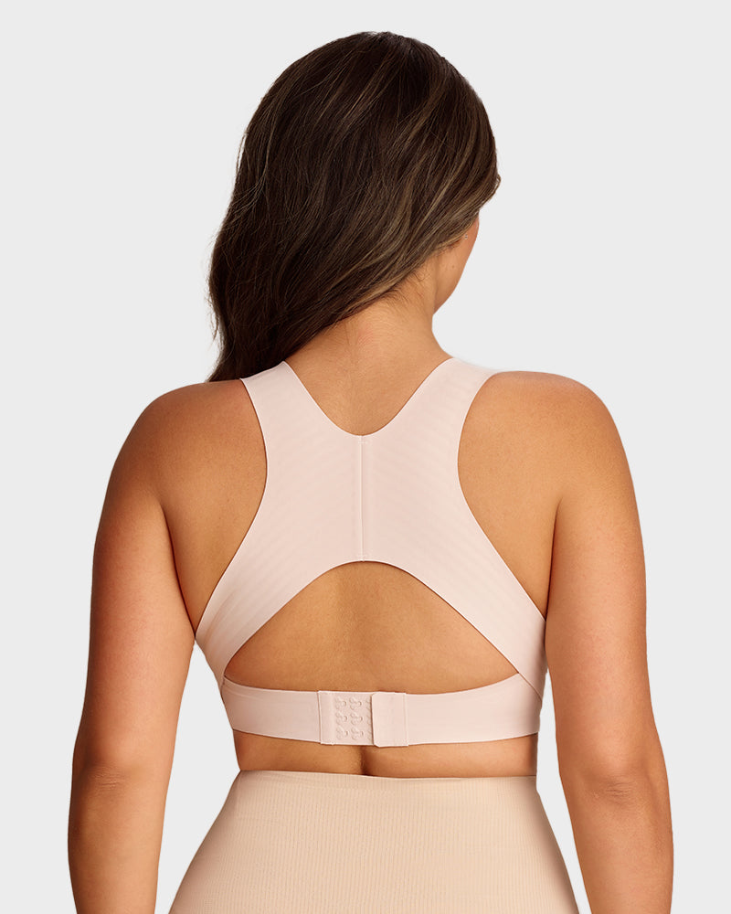 Cross-Back Front Closure Bra