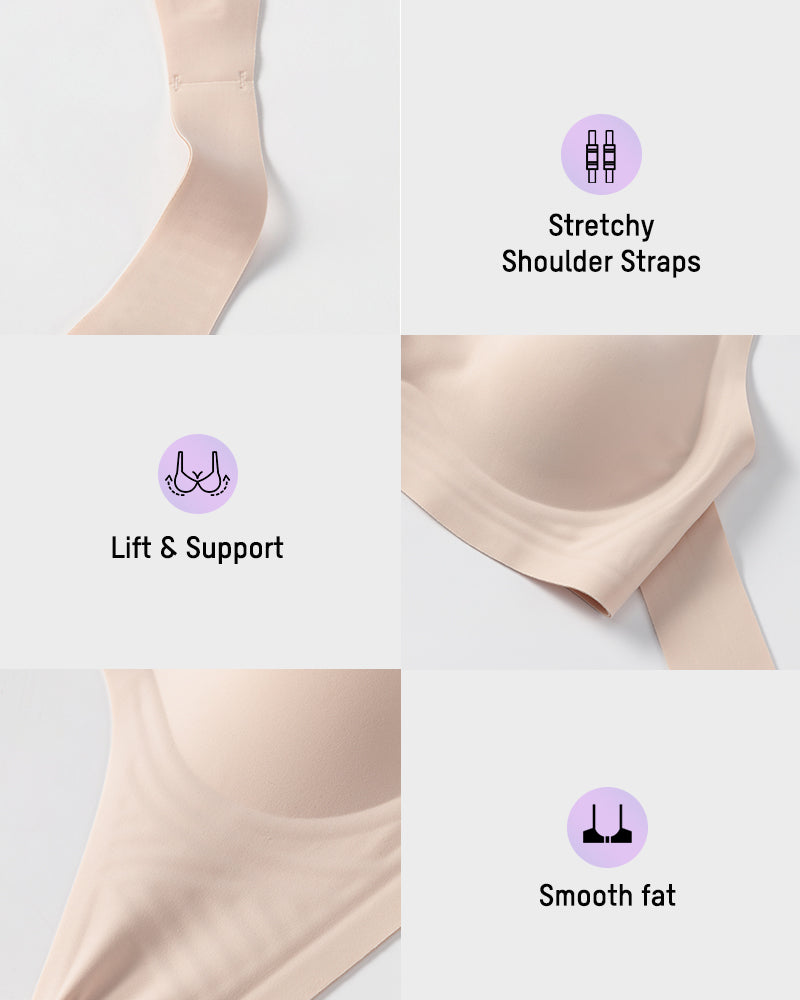 Cross-Back Front Closure Bra