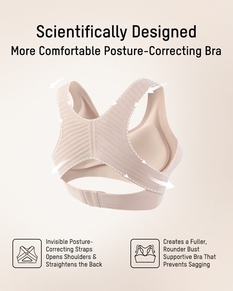 Cross-Back Front Closure Bra