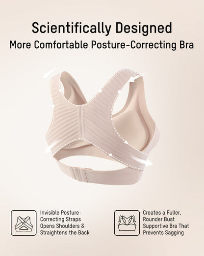 Cross-Back Front Closure Bra