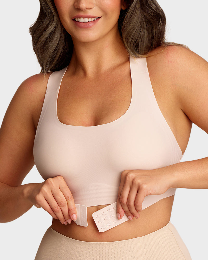 Cross-Back Front Closure Bra